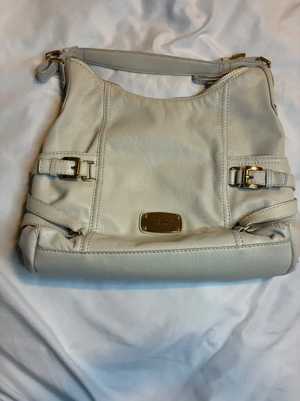 Michael Kors Cream Leather Handbag